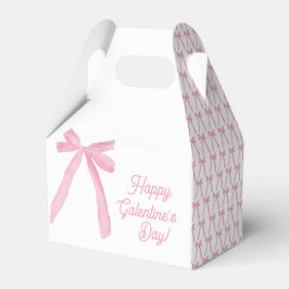 Caja Para Regalos Curte Happy Galentine's day Pink Ribbons Bows