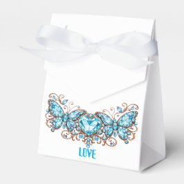Caja Para Regalos Custom Blue Butterflies Love Valentine Day Gift