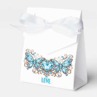 Caja Para Regalos Custom Blue Butterflies Love Valentine Day Gift