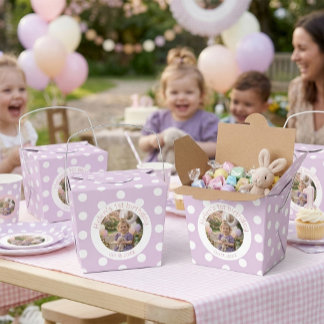 Caja Para Regalos Custom First Birthday Photo Favor Box