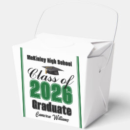 Caja Para Regalos Custom Green Class of 2026 Graduation Party