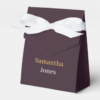 Caja Para Regalos Custom name minimalist modern burgundy