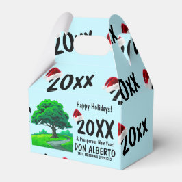 Caja Para Regalos Custom Oak Tree Logo Tree Trimming Holiday