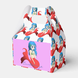 Caja Para Regalos Cuta sirena de cabello azul Thunder_Cove