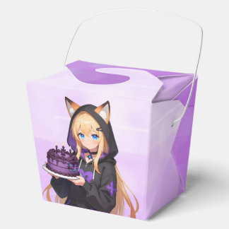 Caja Para Regalos Cute Anime Dragon Girl's Birthday Party Thank You