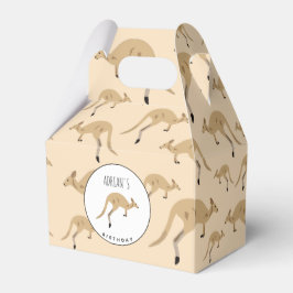 Caja Para Regalos Cute Australian Kangaroo Pattern Kids Cumpleaños