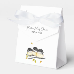 Caja Para Regalos Cute Baby Bird Chickadees Baby Shower