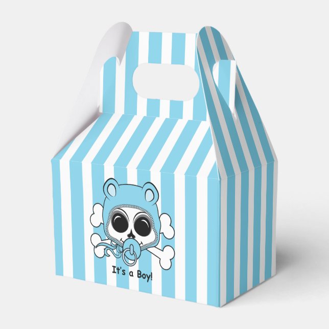 Caja Para Regalos Cute Baby Boy Skull (Reverso)