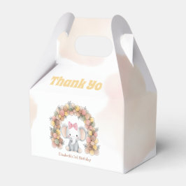 Caja Para Regalos Cute Baby Elephant Balloon Arch Birthday Thank You