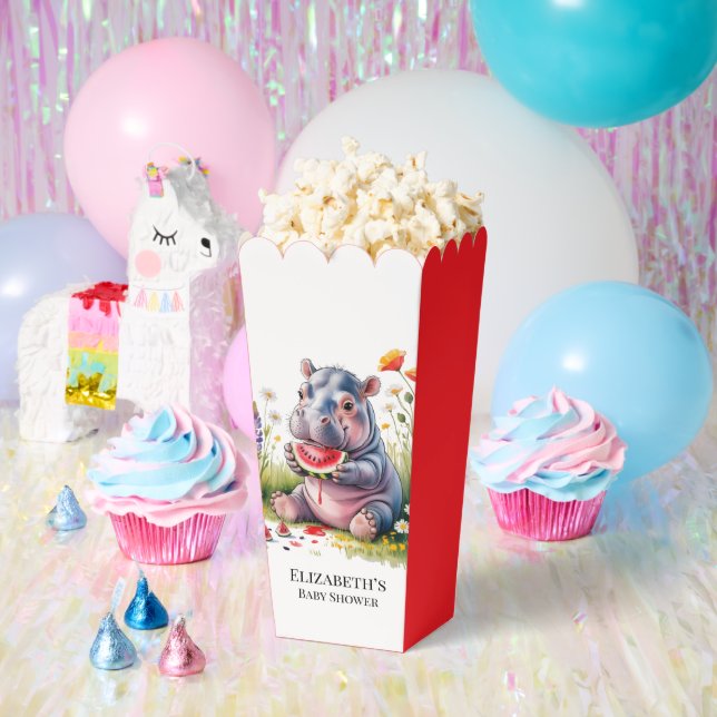 Caja Para Regalos Cute Baby Hippopotamus Watermelon Baby Shower (Fiesta)