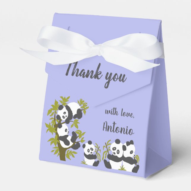 Caja Para Regalos Cute Bear Pandas Fiesta Niño Regalo de cumpleaños  (Front Side)
