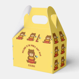 Caja Para Regalos Cute Bear Theme Boy Baby Shower