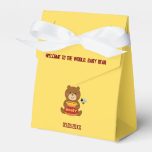 Caja Para Regalos Cute Bear Theme Boy Baby Shower