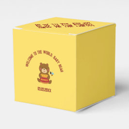 Caja Para Regalos Cute Bear Theme Boy Baby Shower
