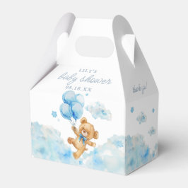 Caja Para Regalos Cute Bearly Wait Blue Boy Baby Shower