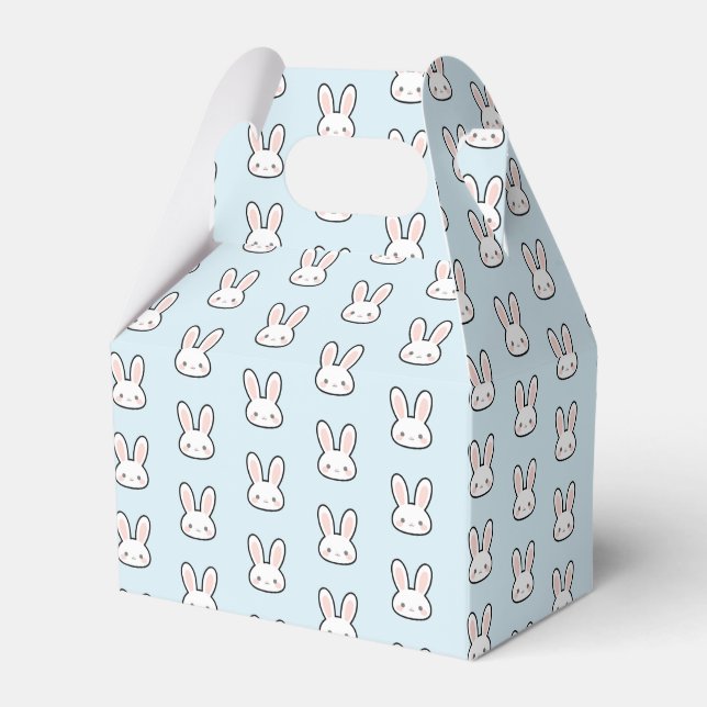 Caja Para Regalos Cute Bunny Face Rabbit Pattern (Front Side)