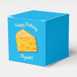 Caja Para Regalos Cute Cheese Wedge Kids Primer Fiesta de cumpleaño