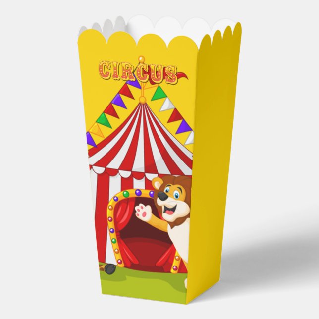 Caja Para Regalos Cute Circus fiesta popcorn (Anverso)