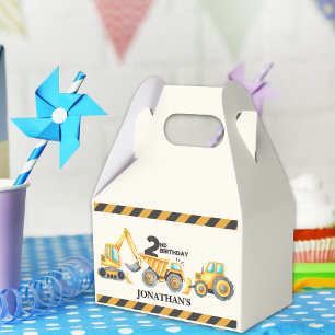 Caja Para Regalos Cute Construction Birthday Party 2nd Years