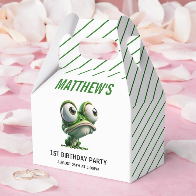 Caja Para Regalos Cute Crazy Frog Farm Theme 1st Birthday (Boda)