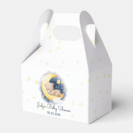 Caja Para Regalos Cute Crescent Moon Teddy Bear Baby Shower