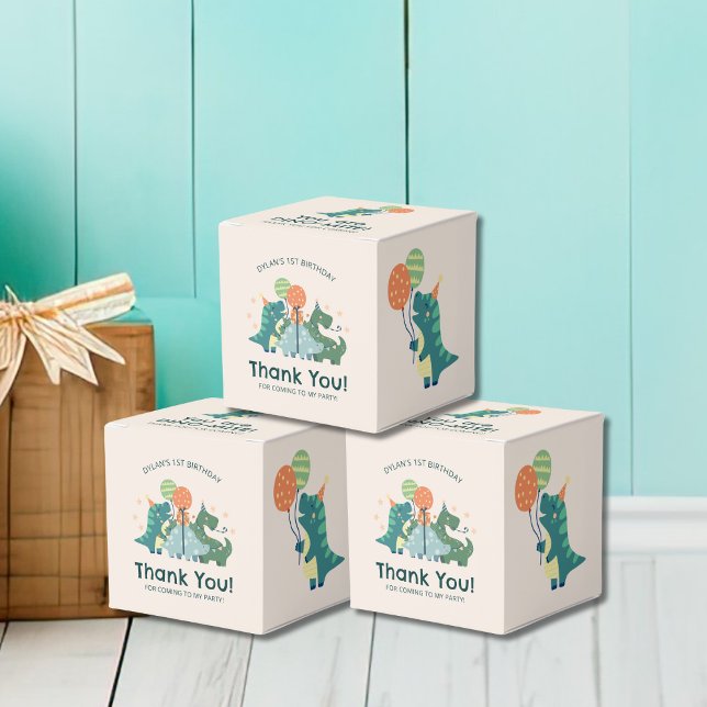 Caja Para Regalos Cute Dino-Mite Dinosaur Birthday Gracias (Subido por el creador)