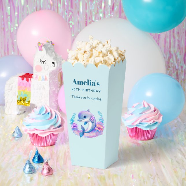 Caja Para Regalos Cute Dolphin Sea Creature Cumpleaños Gracias (Fiesta)