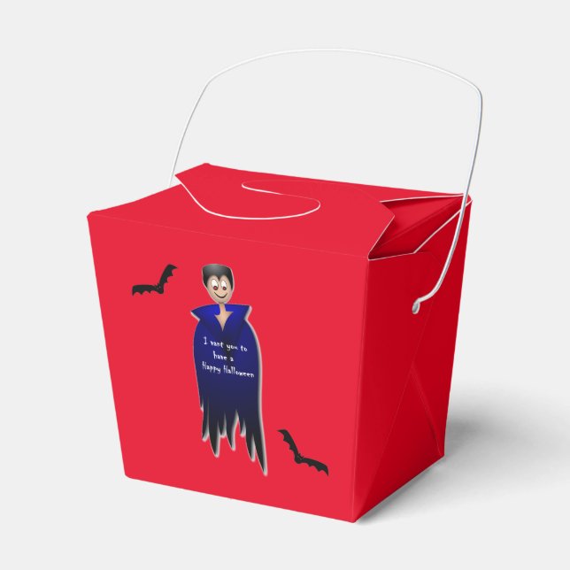 Caja Para Regalos Cute Dracula Halloween (Front Side)