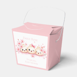 Caja Para Regalos Cute Dumpling Girl Baby Shower