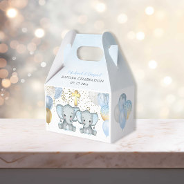 Caja Para Regalos Cute Elephant Boys Balloon Baptism Favbox
