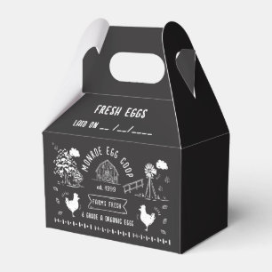 Caja Para Regalos Cute estilo Personalizado Doodle Rústico Huevo Car