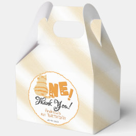 Caja Para Regalos Cute Fat Orange Cat 1st Birthday
