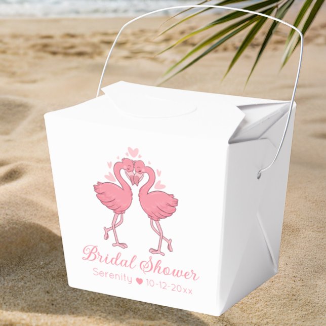 Caja Para Regalos Cute Flamingo Tropical Pink Hawaiian Bridal Shower (Subido por el creador)