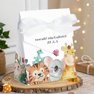 Caja Para Regalos Cute Funny Woodland Animals Baby Shower
