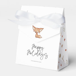 Caja Para Regalos Cute Gingerbread Fox Holiday Favor Box