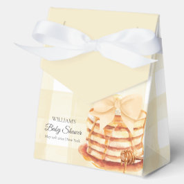 Caja Para Regalos Cute Gingham Bow Pancake Brunch Baby Shower