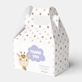 Caja Para Regalos Cute Giraffe Safari Animal Kids Birthday