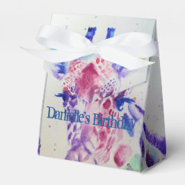 Caja Para Regalos Cute Giraffe Zoo Animal Birthday Cake Favor Box