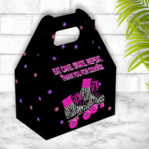 Caja Para Regalos Cute Girl's Roller Skate Birthday Party