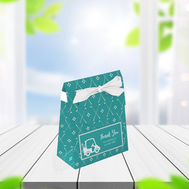Caja Para Regalos Cute Golf Theme Gracias Verde azulado (Subido por el creador)