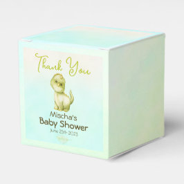 Caja Para Regalos Cute Green Dinosaur Theme Baby Shower