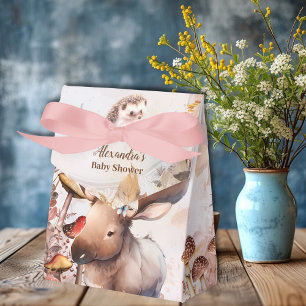 Caja Para Regalos Cute Greenery Forest Animals Woodland Baby Shower