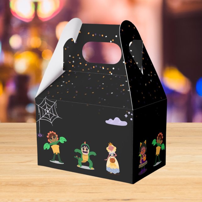 Caja Para Regalos Cute Halloween disfraz fiesta de cumpleaños modern (Subido por el creador)
