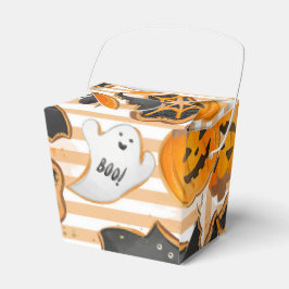 CAJA PARA REGALOS CUTE HALLOWEEN GHOSTS BATS SPIDER WEBS PUMPKINS