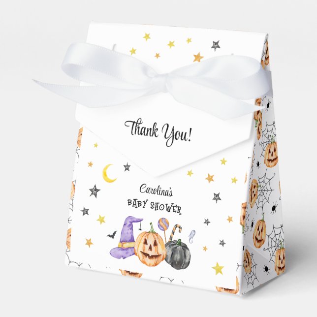 Caja Para Regalos Cute Halloween Gracias (Front Side)