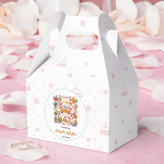 Caja Para Regalos Cute Hamster Birthday Party | Kids Hamster (Boda)