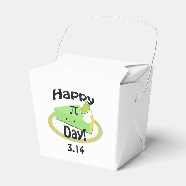 Caja Para Regalos Cute Happy Pi Day (Front Side)