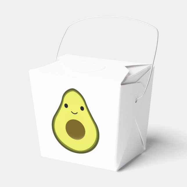 Caja Para Regalos Cute Kawaii Aguacate (Front Side)