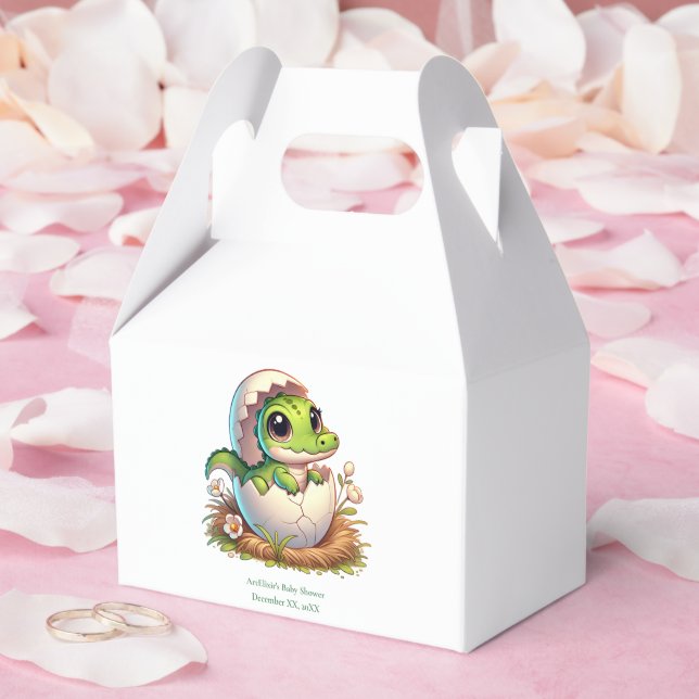 Caja Para Regalos Cute Kawaii Baby Alligator Hatching Baby Shower (Boda)