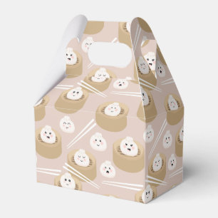 Caja Para Regalos Cute Kawaii Dumplings Steamer Chopsticks